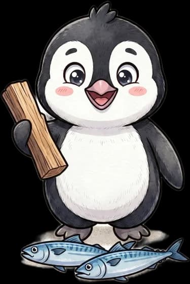 StudyPolar's penguin mascot staying ice cold, one right answer from mastered